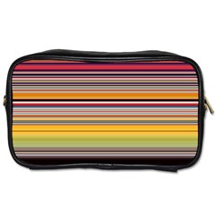 Neopolitan Horizontal Lines Strokes Toiletries Bag (two Sides) by Pakjumat