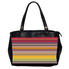 Neopolitan Horizontal Lines Strokes Oversize Office Handbag (2 Sides) by Pakjumat