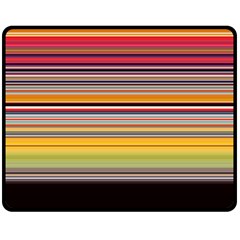 Neopolitan Horizontal Lines Strokes Fleece Blanket (medium) by Pakjumat