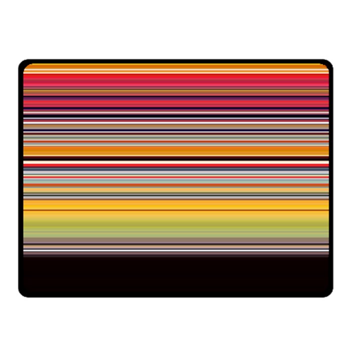 Neopolitan Horizontal Lines Strokes Two Sides Fleece Blanket (Small)