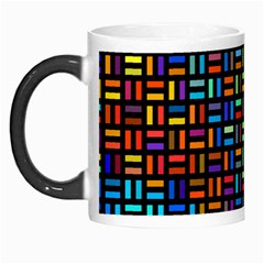 Geometric Colorful Square Rectangle Morph Mug by Pakjumat