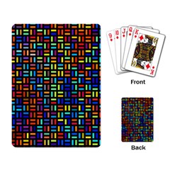 Geometric Colorful Square Rectangle Playing Cards Single Design (rectangle) by Pakjumat