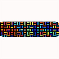 Geometric Colorful Square Rectangle Large Bar Mat by Pakjumat