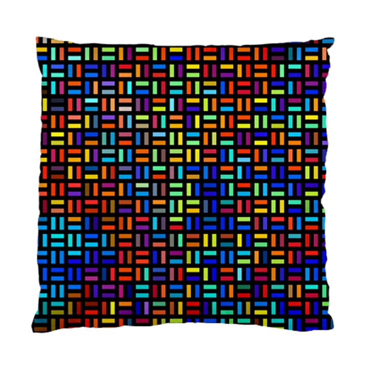 Geometric Colorful Square Rectangle Standard Cushion Case (Two Sides)