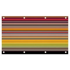 Neopolitan Horizontal Lines Strokes Banner And Sign 7  X 4  by Pakjumat