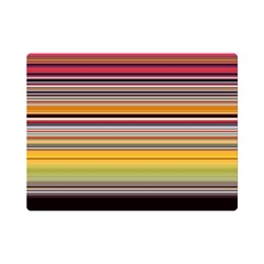 Neopolitan Horizontal Lines Strokes Premium Plush Fleece Blanket (mini) by Pakjumat