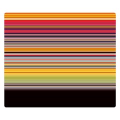 Neopolitan Horizontal Lines Strokes Premium Plush Fleece Blanket (small) by Pakjumat