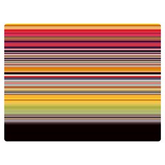 Neopolitan Horizontal Lines Strokes Premium Plush Fleece Blanket (extra Small) by Pakjumat