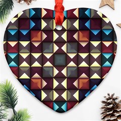 Symmetry Geometric Pattern Texture Ornament (heart) by Pakjumat