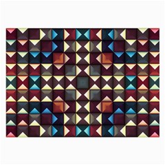 Symmetry Geometric Pattern Texture Large Glasses Cloth (2 Sides) by Pakjumat