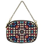 Symmetry Geometric Pattern Texture Chain Purse (Two Sides) Front