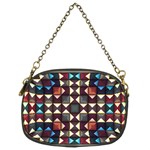 Symmetry Geometric Pattern Texture Chain Purse (Two Sides) Back