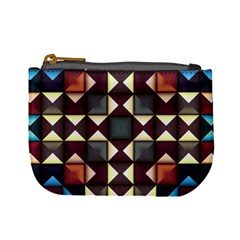 Symmetry Geometric Pattern Texture Mini Coin Purse by Pakjumat