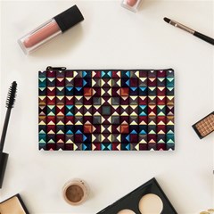 Symmetry Geometric Pattern Texture Cosmetic Bag (small) by Pakjumat