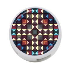 Symmetry Geometric Pattern Texture 4-port Usb Hub (two Sides) by Pakjumat