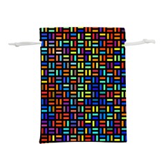 Geometric Colorful Square Rectangle Lightweight Drawstring Pouch (s)