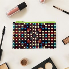 Symmetry Geometric Pattern Texture Cosmetic Bag (xs) by Pakjumat