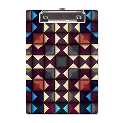 Symmetry Geometric Pattern Texture A5 Acrylic Clipboard by Pakjumat