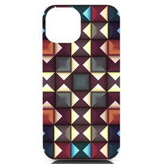 Symmetry Geometric Pattern Texture Iphone 14 Black Uv Print Case by Pakjumat