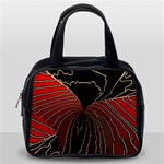 Red Gold Black Voracious Plant Leaf Classic Handbag (One Side) Front