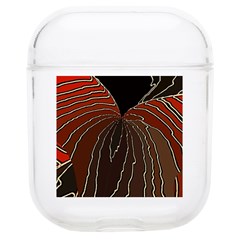 Red Gold Black Voracious Plant Leaf Soft Tpu Airpods 1/2 Case by Pakjumat