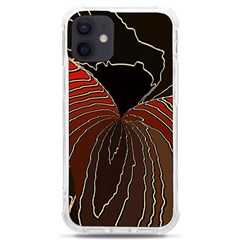 Red Gold Black Voracious Plant Leaf Iphone 12 Mini Tpu Uv Print Case	 by Pakjumat