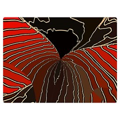 Red Gold Black Voracious Plant Leaf Premium Plush Fleece Blanket (extra Small) by Pakjumat