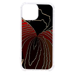 Red Gold Black Voracious Plant Leaf Iphone 13 Mini Tpu Uv Print Case by Pakjumat