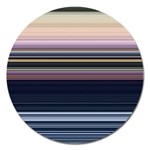 Horizontal Line Strokes Color Lines Magnet 5  (Round) Front