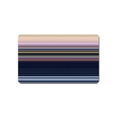 Horizontal Line Strokes Color Lines Magnet (name Card) by Pakjumat