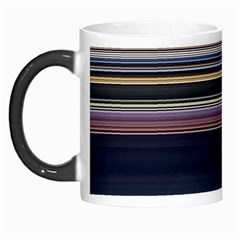 Horizontal Line Strokes Color Lines Morph Mug by Pakjumat