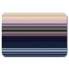 Horizontal Line Strokes Color Lines Large Doormat by Pakjumat