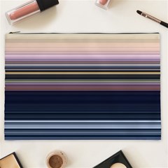 Horizontal Line Strokes Color Lines Cosmetic Bag (xxl) by Pakjumat