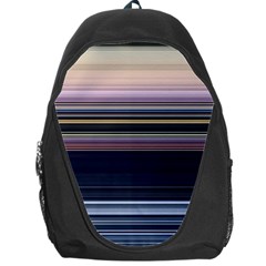 Horizontal Line Strokes Color Lines Backpack Bag by Pakjumat