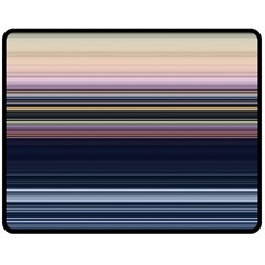 Horizontal Line Strokes Color Lines Two Sides Fleece Blanket (medium) by Pakjumat