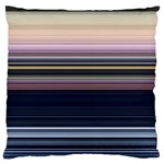 Horizontal Line Strokes Color Lines Large Premium Plush Fleece Cushion Case (Two Sides) Front