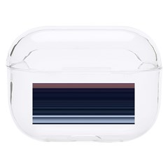 Horizontal Line Strokes Color Lines Hard Pc Airpods Pro Case by Pakjumat