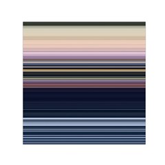 Horizontal Line Strokes Color Lines Square Satin Scarf (30  X 30 ) by Pakjumat