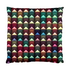 Diamond Geometric Square Design Pattern Standard Cushion Case (two Sides) by Pakjumat