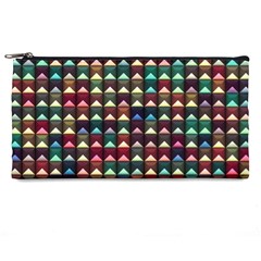 Diamond Geometric Square Design Pattern Pencil Case by Pakjumat