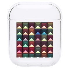 Diamond Geometric Square Design Pattern Hard Pc Airpods 1/2 Case by Pakjumat