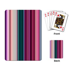 Vertical Line Color Lines Texture Playing Cards Single Design (rectangle) by Pakjumat