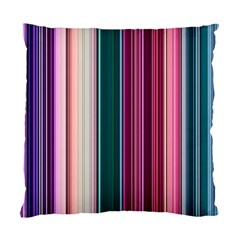 Vertical Line Color Lines Texture Standard Cushion Case (one Side) by Pakjumat