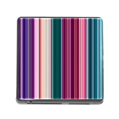 Vertical Line Color Lines Texture Memory Card Reader (square 5 Slot) by Pakjumat