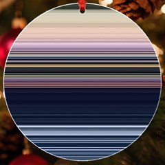 Horizontal Line Strokes Color Lines Uv Print Acrylic Ornament Round by Pakjumat