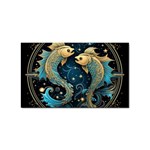 Fish Star Sign Sticker (Rectangular) Front