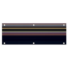 Horizontal Line Strokes Color Lines Banner And Sign 6  X 2  by Pakjumat