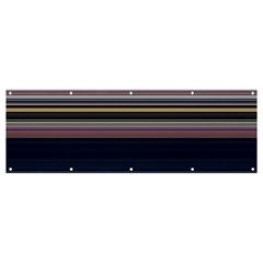 Horizontal Line Strokes Color Lines Banner And Sign 12  X 4  by Pakjumat