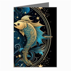 Fish Star Sign Greeting Card