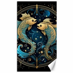 Fish Star Sign Canvas 40  X 72 